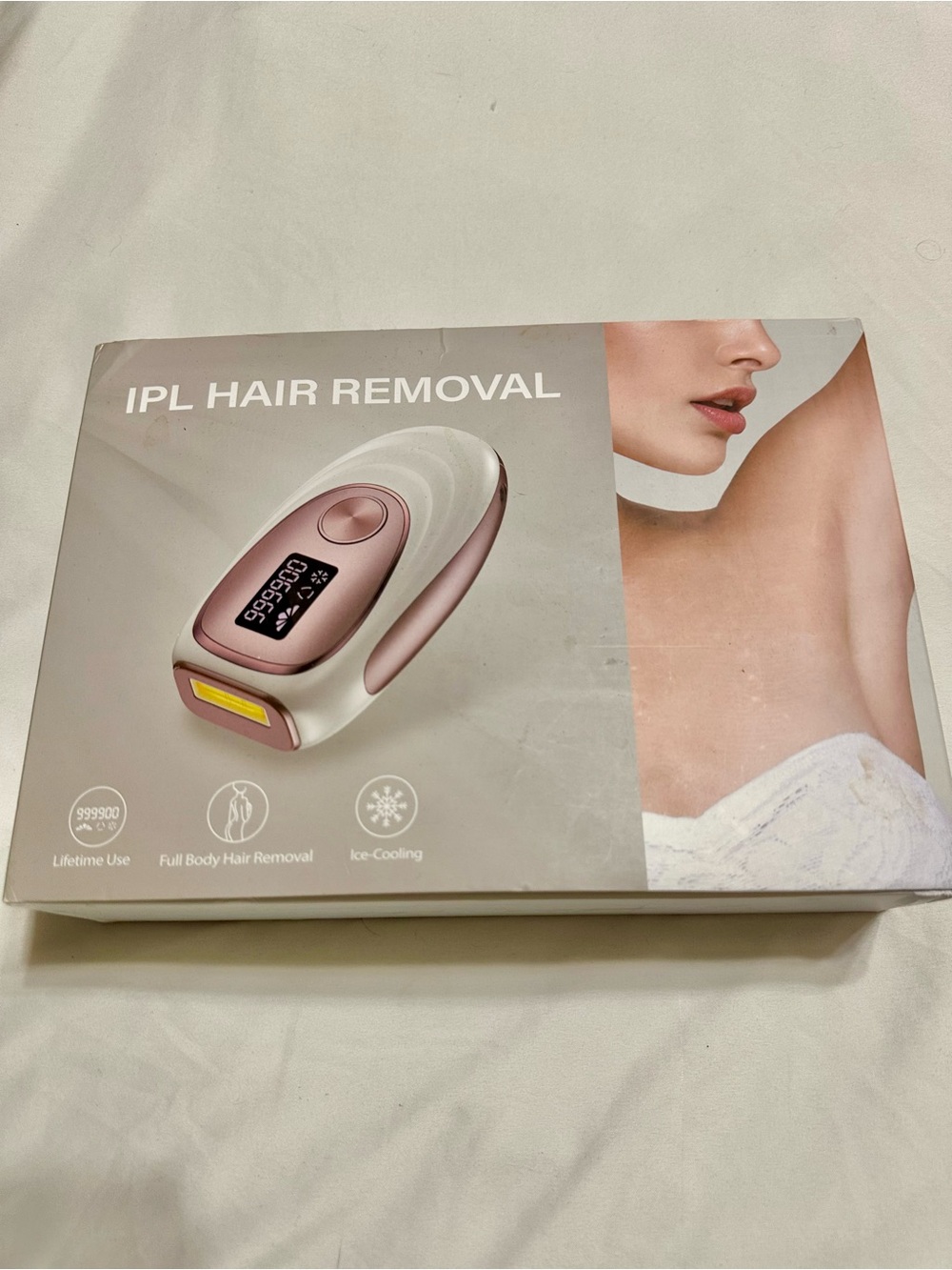 IPL Hair Removal Device - White & Rose Gold